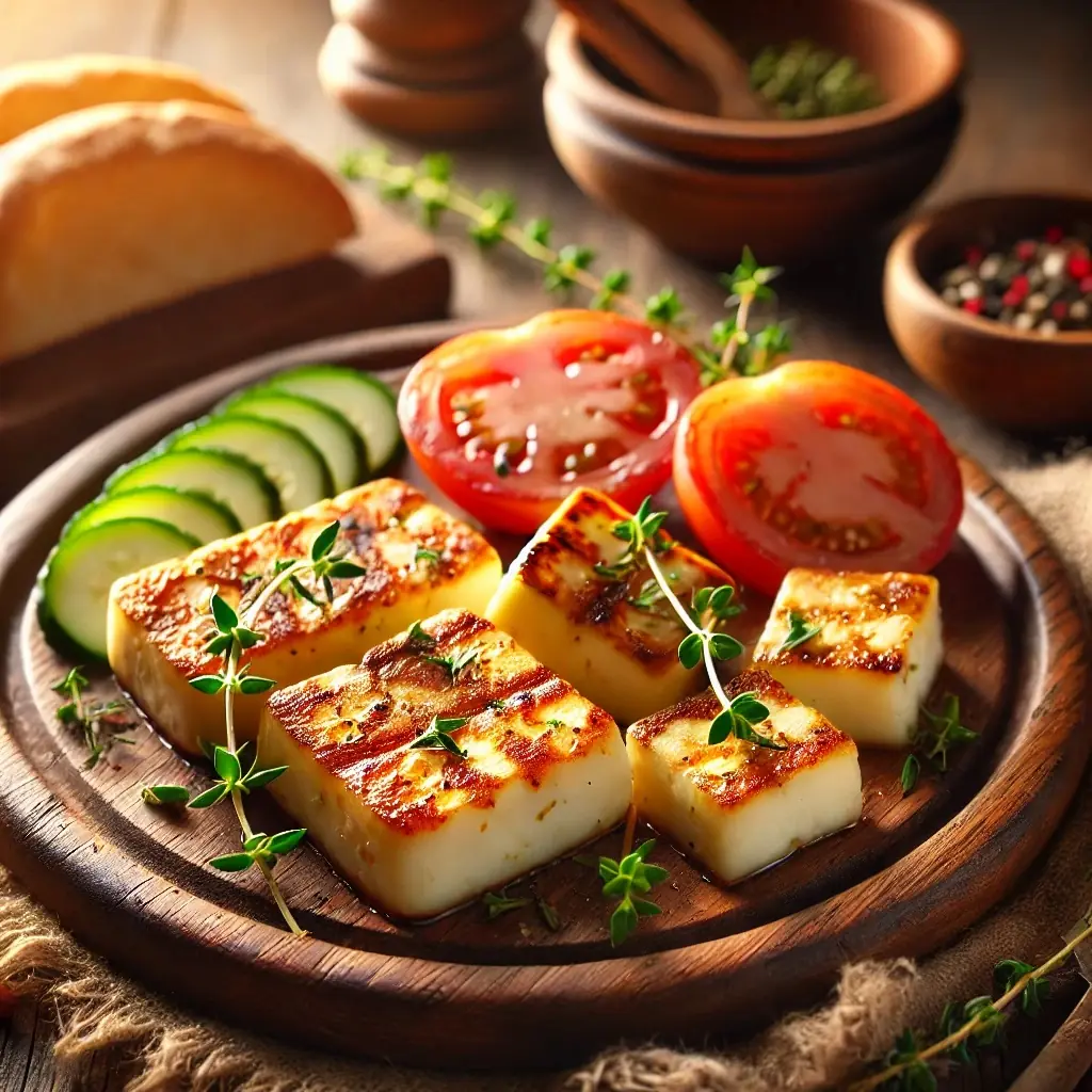 Grilled Halloumi جبنة حلوم مشوية
