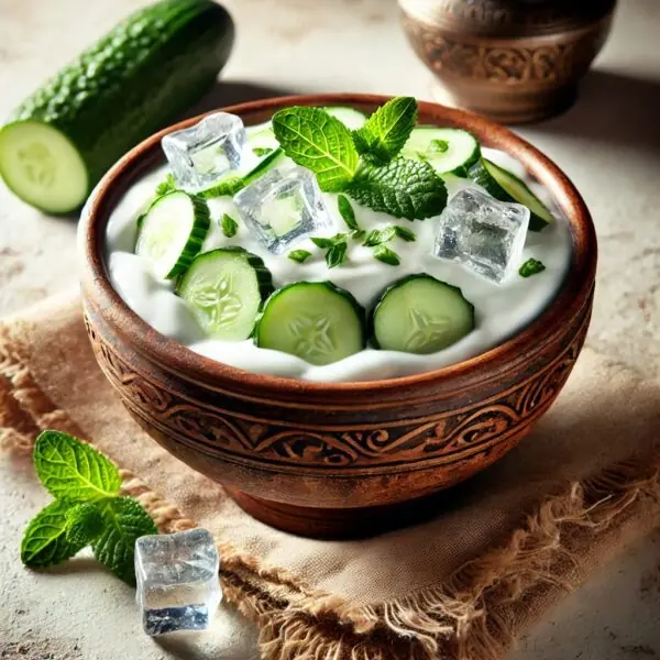 Laban and Cucumber صحن لبن وخيار