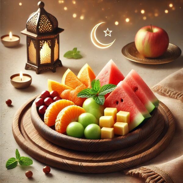 Plate Of Fresh Fruits صحن فواكة طازجة 