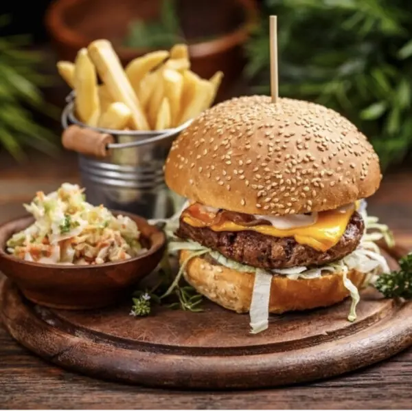 Beef Burger Charcoal Grilled  برجر لحم مشوي على الفحم
