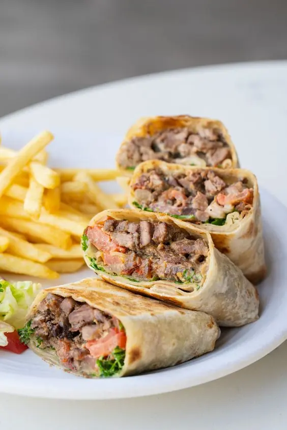 Shawarma Meat Sandwichساندويش شاورما لحم