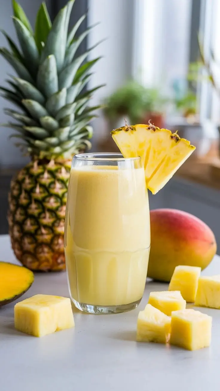 Tropical Mango Pineapple Smoothie