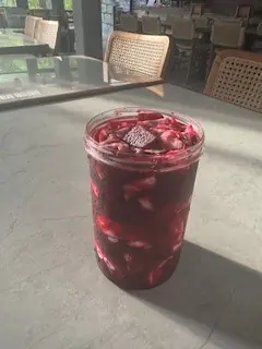 Pickled Cabbage and Turnips Homemade مخلل الملفوف واللفت منزلي الصنع