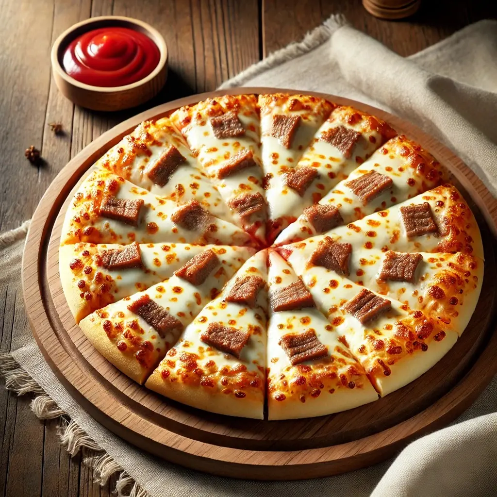 Pizza Italiana con carne  بيتزا اللحم الايطالية