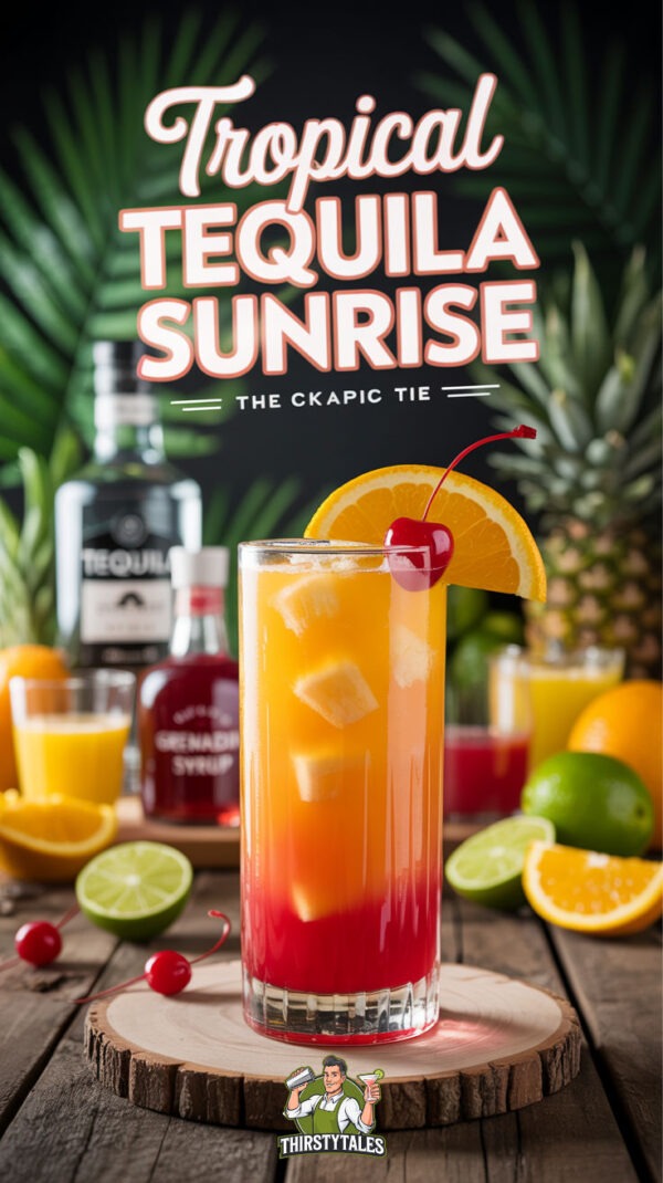 Tequila Sunrise Cocktail